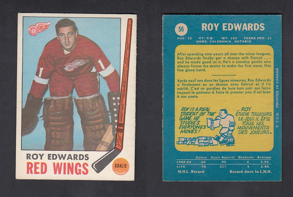 1969-70 O-PEE-CHEE HOCKEY CARD #56 R. EDWARDS photo