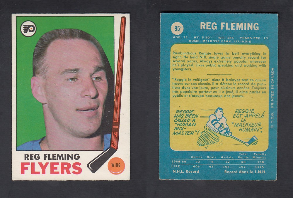 1969-70 O-PEE-CHEE HOCKEY CARD #95 R. FLEMING photo 1969-70 O-PEE-CHEE HOCKEY CARD #95 R. FLEMING photo