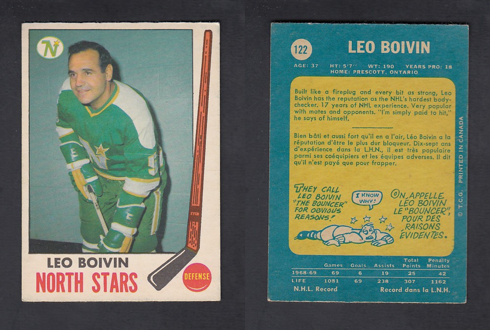1969-70 O-PEE-CHEE HOCKEY CARD #122 L. BOIVIN photo 1969-70 O-PEE-CHEE HOCKEY CARD #122 L. BOIVIN photo
