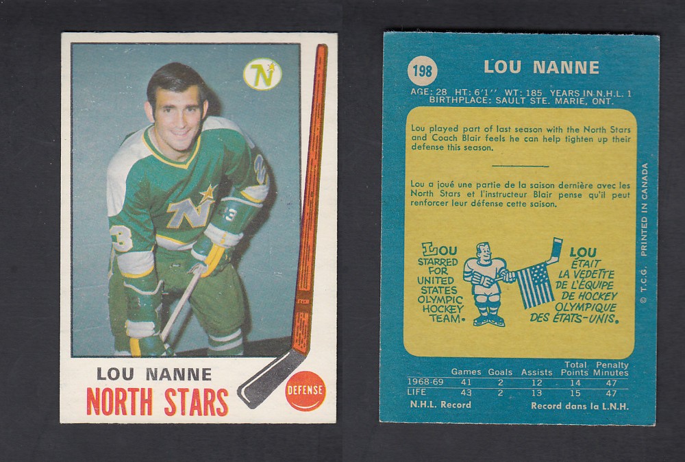 1969-70 O-PEE-CHEE HOCKEY CARD #198 L. NAMNE photo 1969-70 O-PEE-CHEE HOCKEY CARD #198 L. NAMNE photo