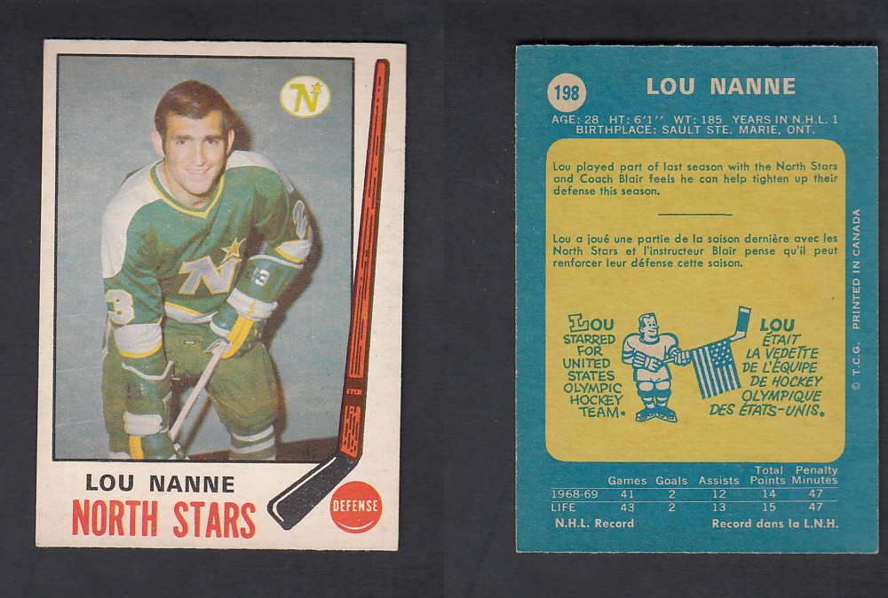 1969-70 O-PEE-CHEE HOCKEY CARD #198 L. NAMNE photo 1969-70 O-PEE-CHEE HOCKEY CARD #198 L. NAMNE photo