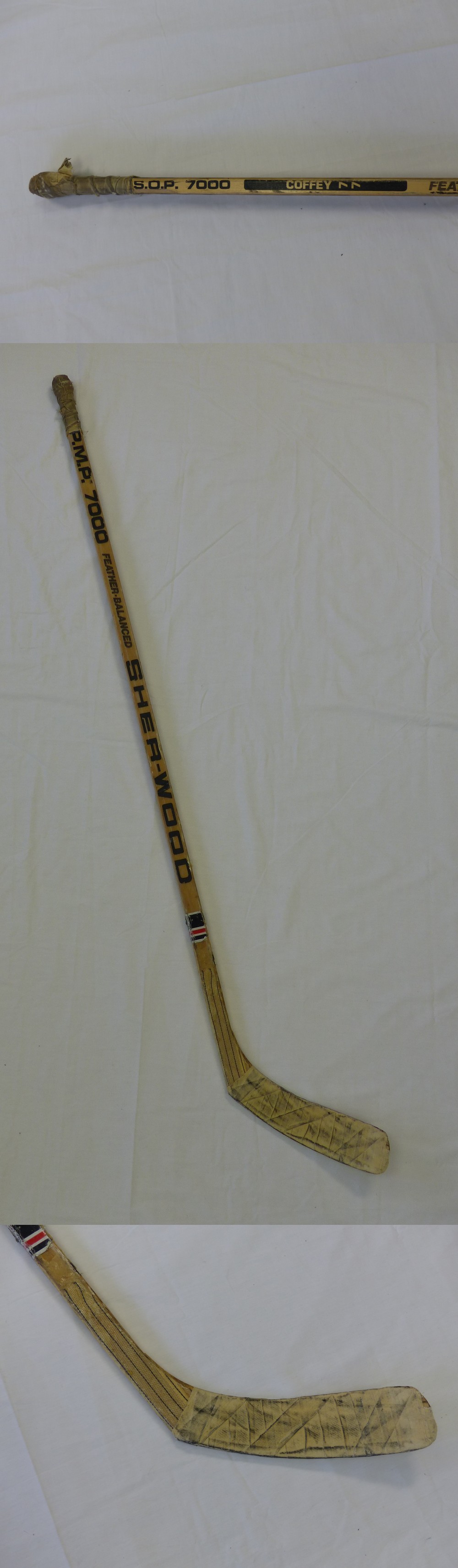 1980'S EDMONTON OILERS P. COFFEY GAME USED STICK photo 1980'S EDMONTON OILERS P. COFFEY GAME USED STICK photo
