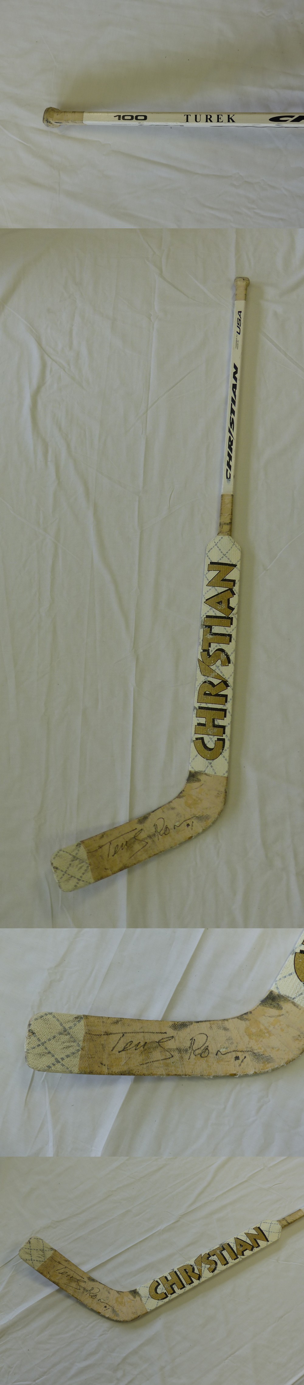 1990'S R. TUREK GAME USED STICK photo