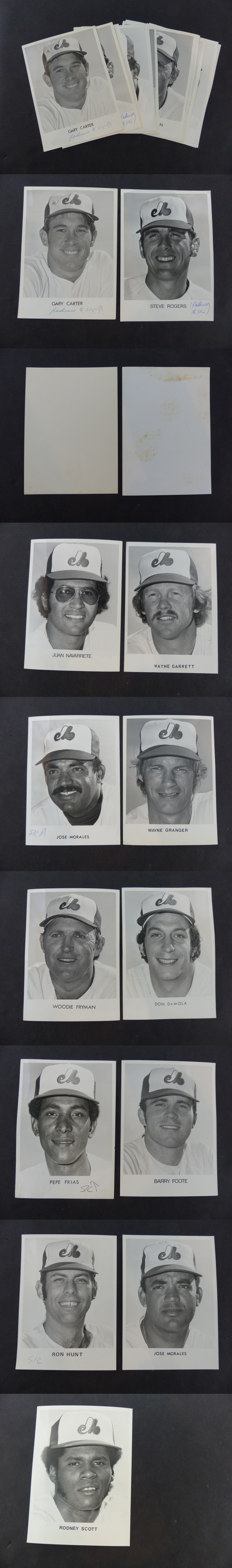 1970'S MONTREAL EXPOS MEDIA PHOTO LOT OF 13 photo