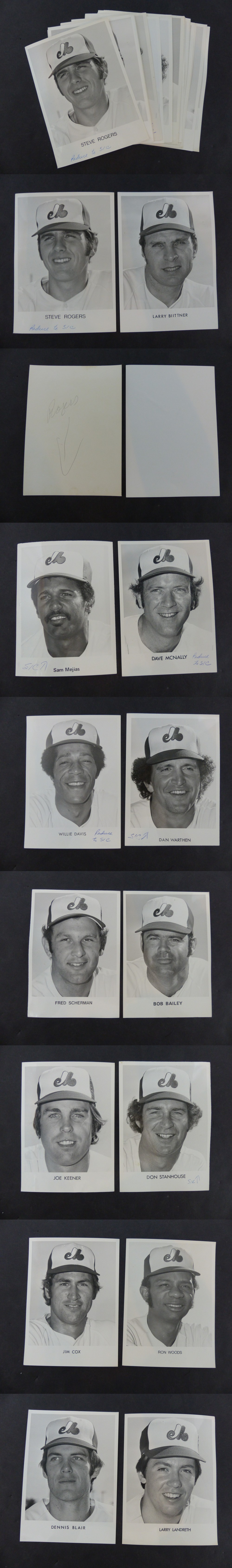 1970'S MONTREAL EXPOS MEDIA PHOTO LOT OF 14 photo