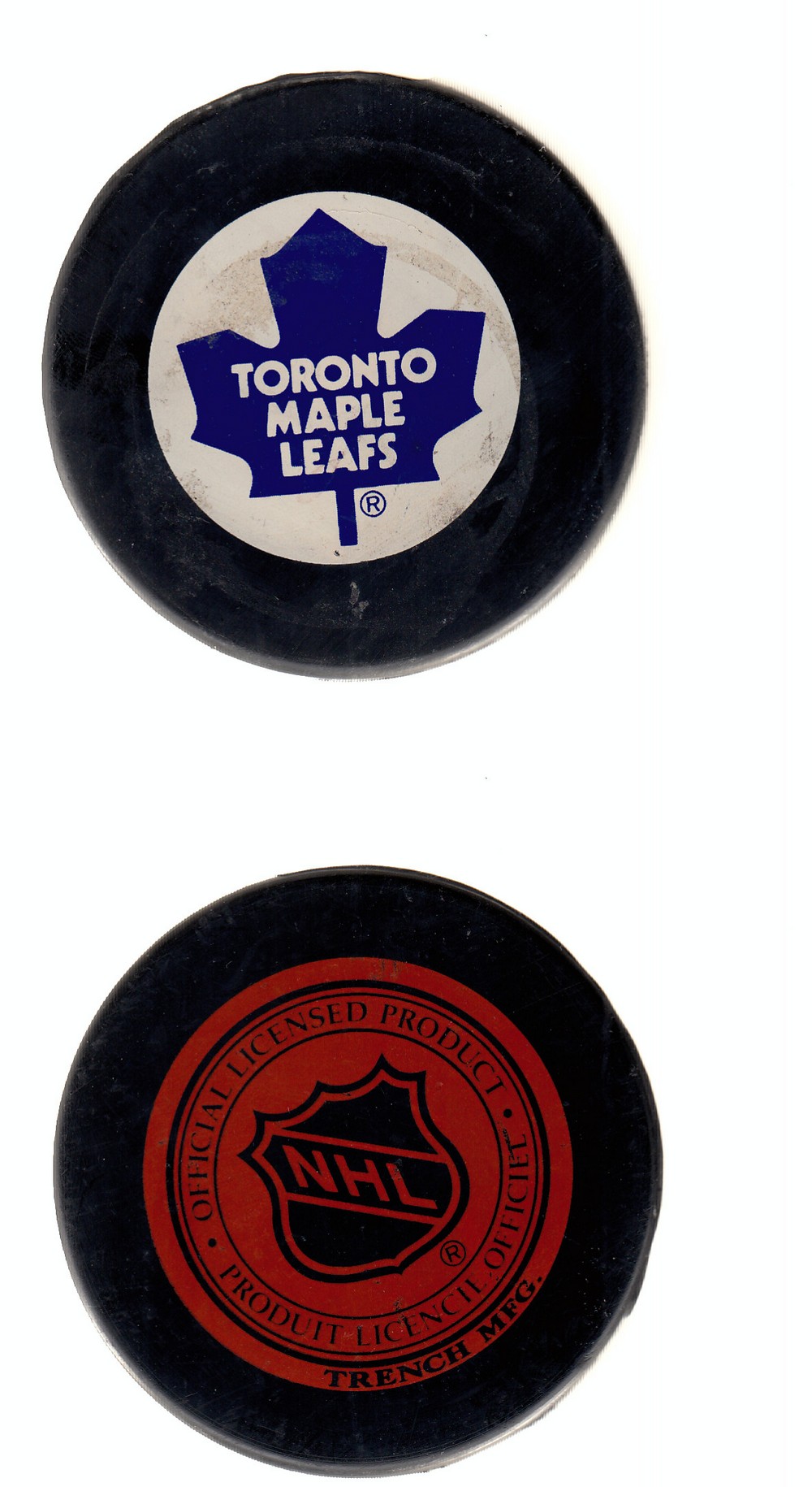 1994-95 SLOVAKIA TORONTO MAPLE LEAFS PUCK photo