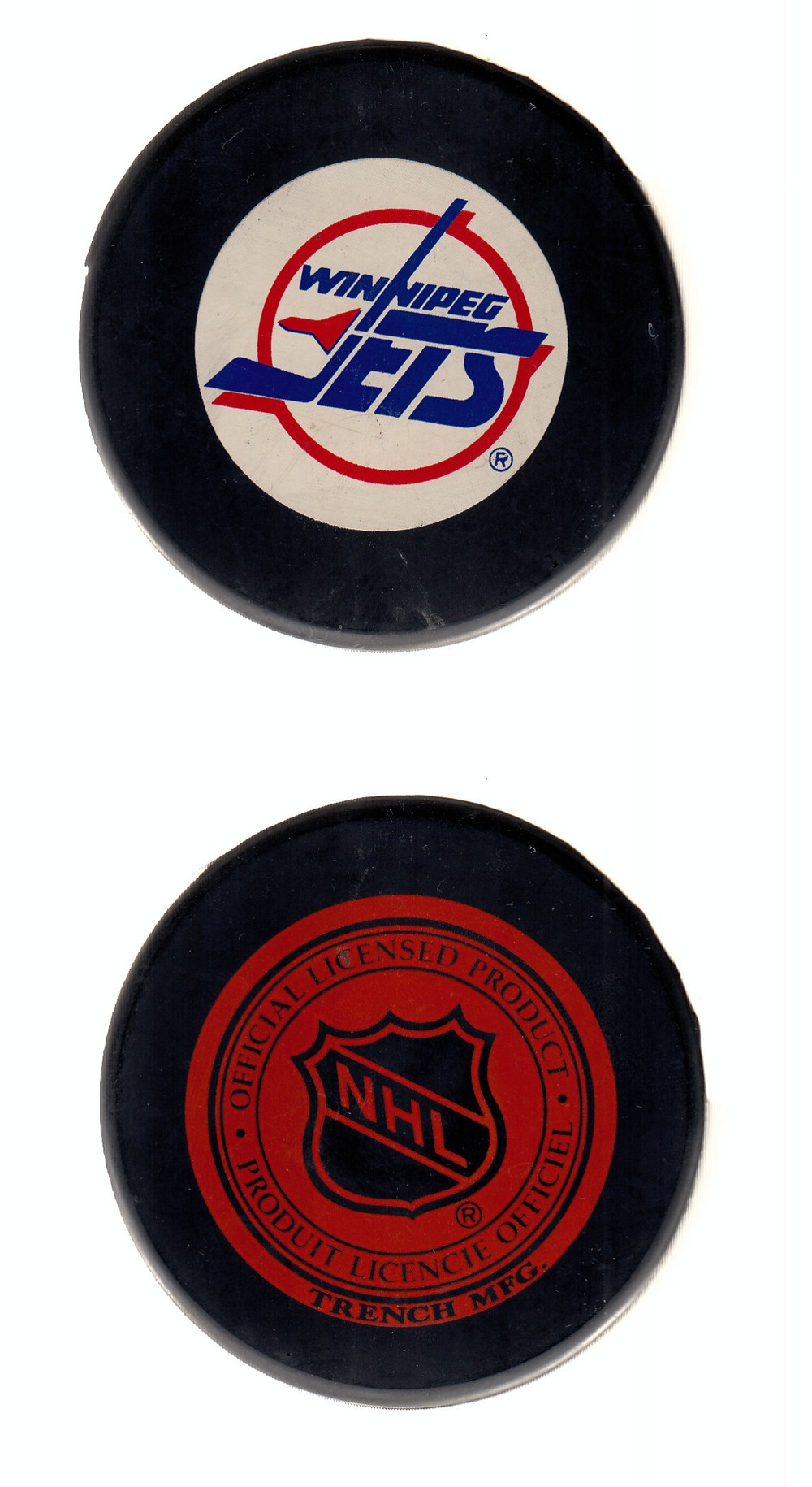 1994-95 SLOVAKIA WINNIPEG JETS PUCK photo