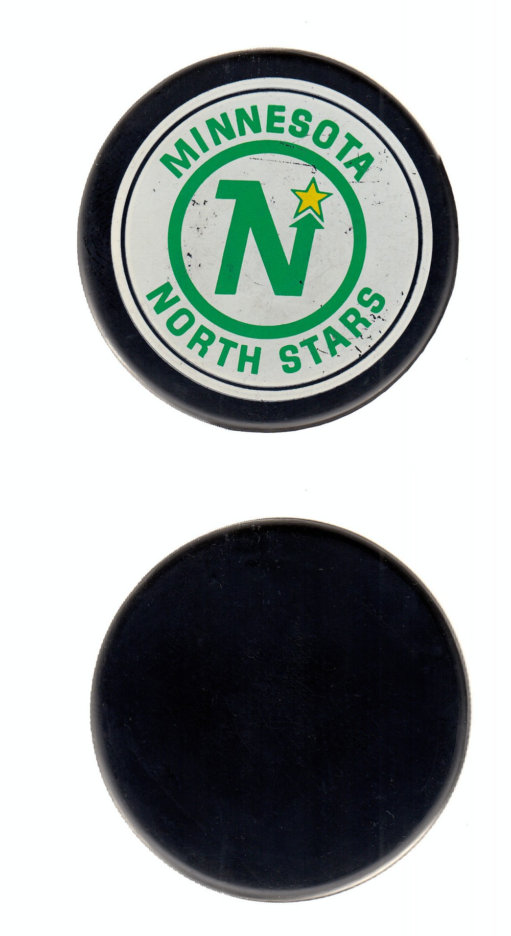 1980-87 GENERAL TIRE MINNESOTA NORTH STARS PUCK photo