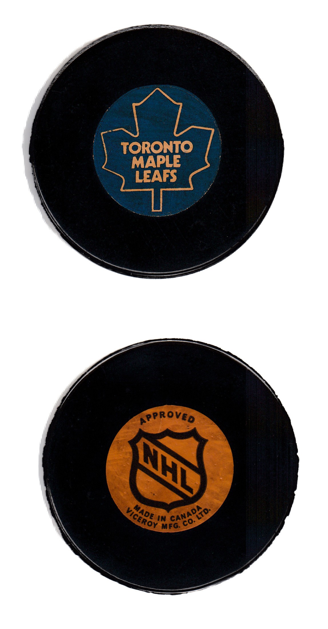 Toronto Maple Leafs official game puck