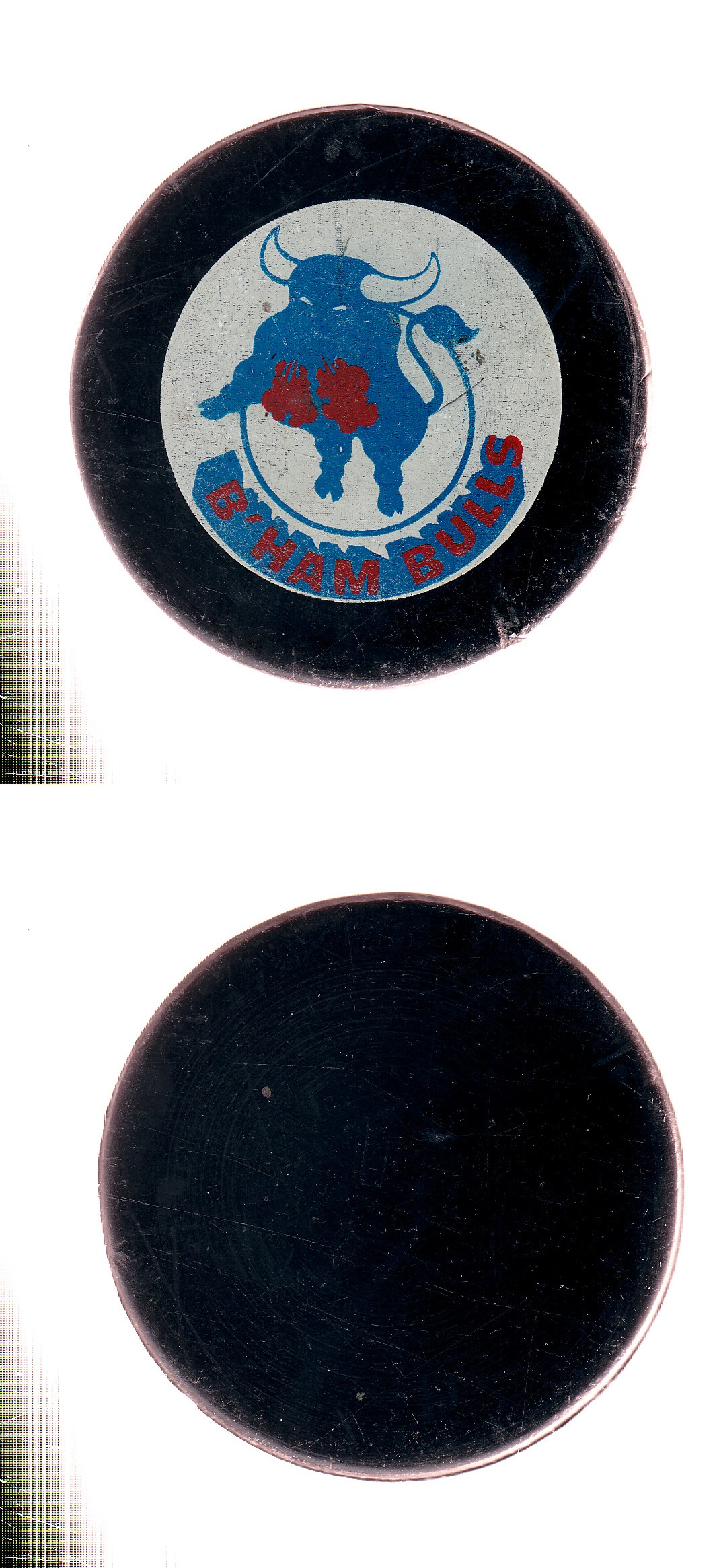 1972-78 BILTRITE BIRMINGHAM BULLS GAME PUCK photo