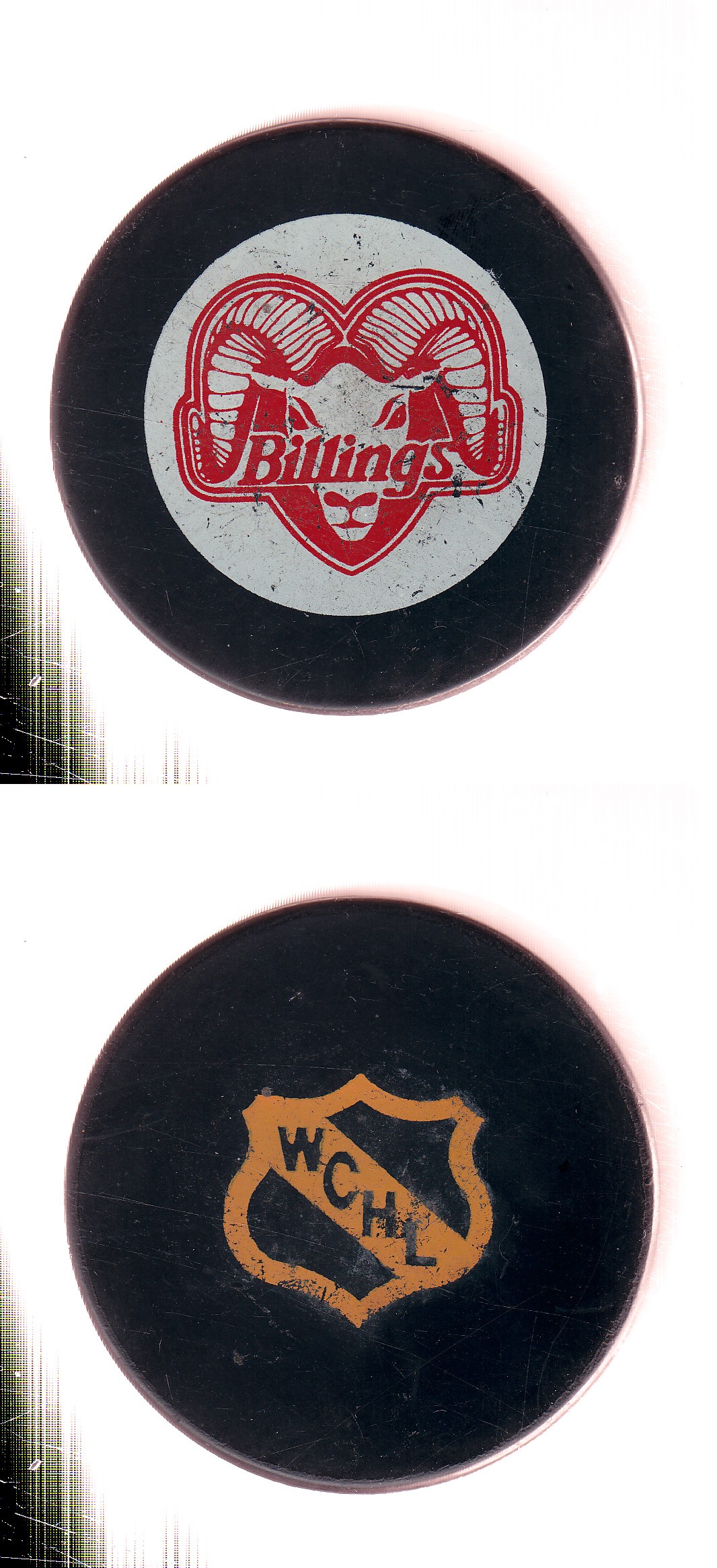 1974-78 VICEROY BILLINGS BIGHORN GAME PUCK  photo