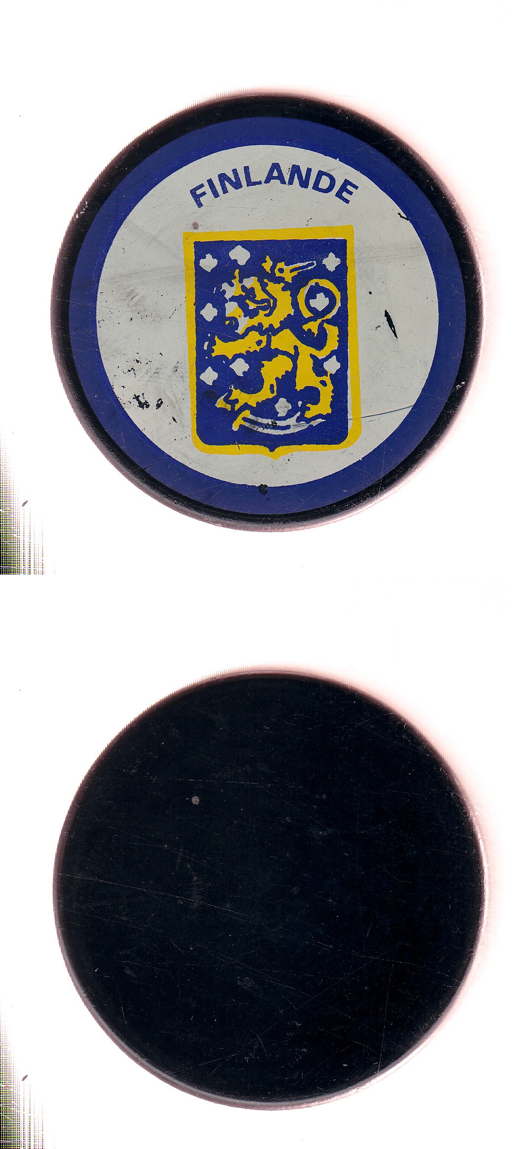 1976 CZECHOSLOVAKIA FINLAND PUCK photo