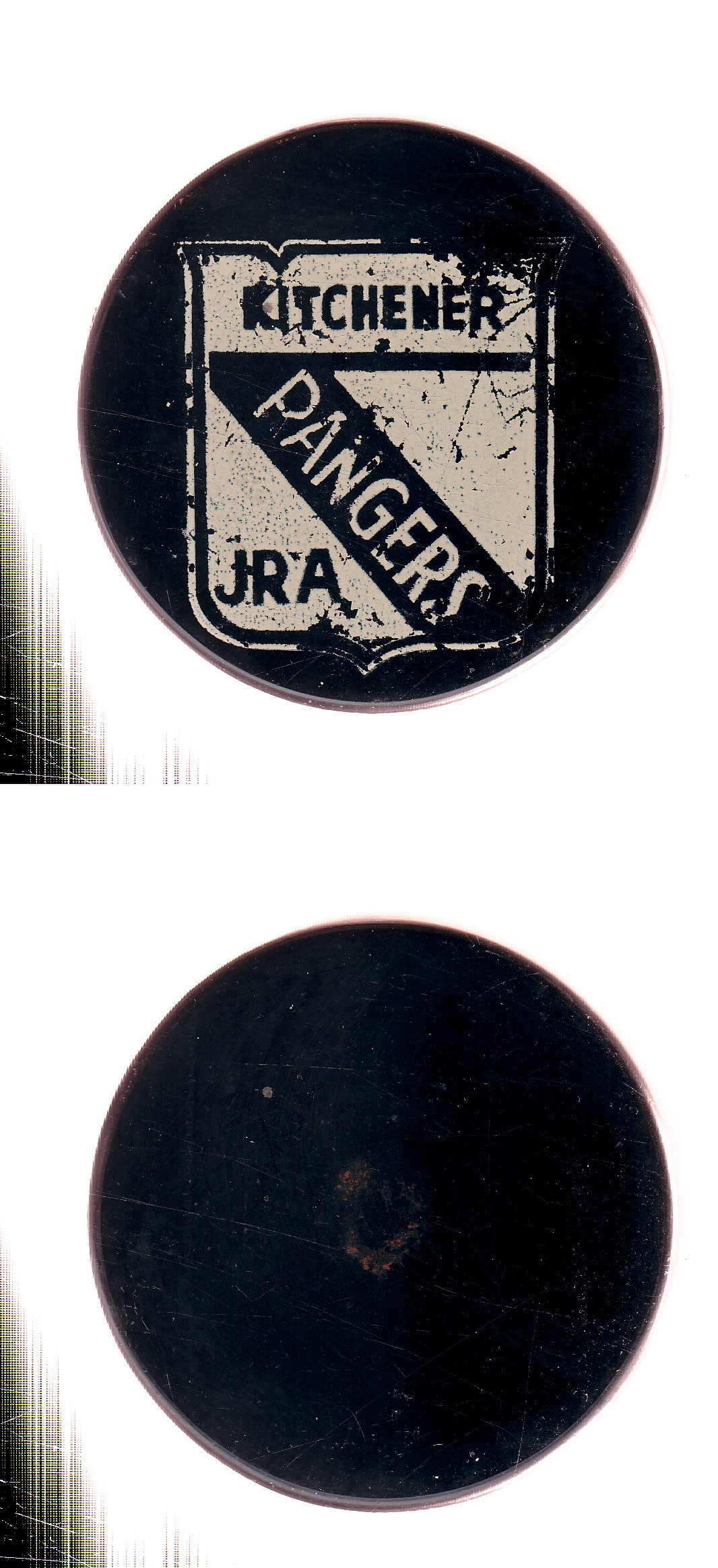 1970-72 CZECHOSLOVAKIA KITCHENER RANGERS GAME PUCK photo