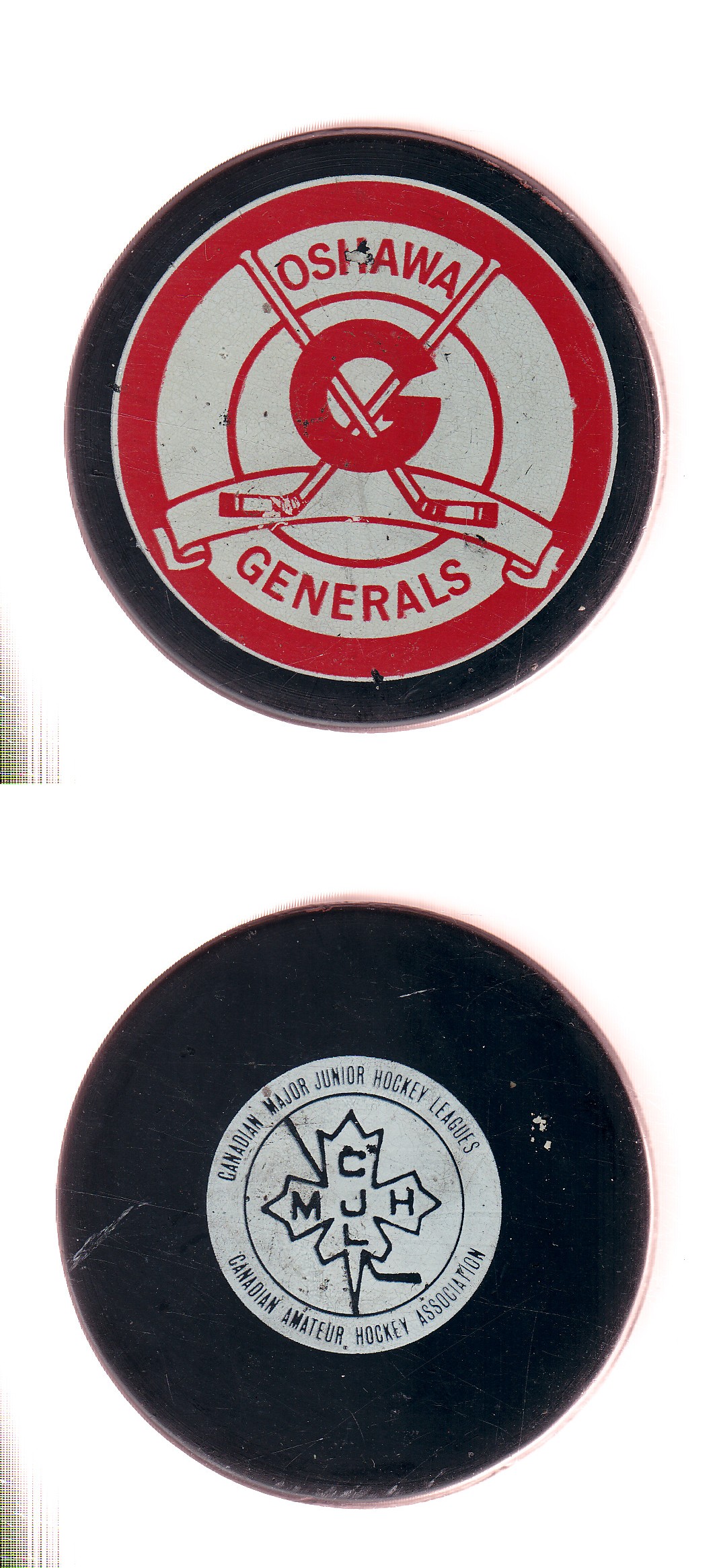 1972-74 VICEROY V2 OSHAWA GENERALS GAME PUCK photo