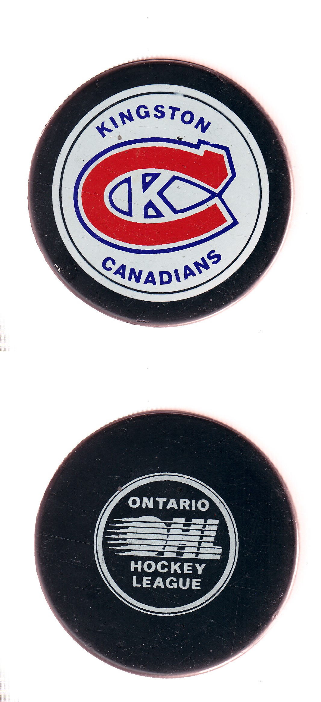 1981-89 VICEROY KINGSTON CANADIANS GAME PUCK photo 1981-89 VICEROY KINGSTON CANADIANS GAME PUCK photo