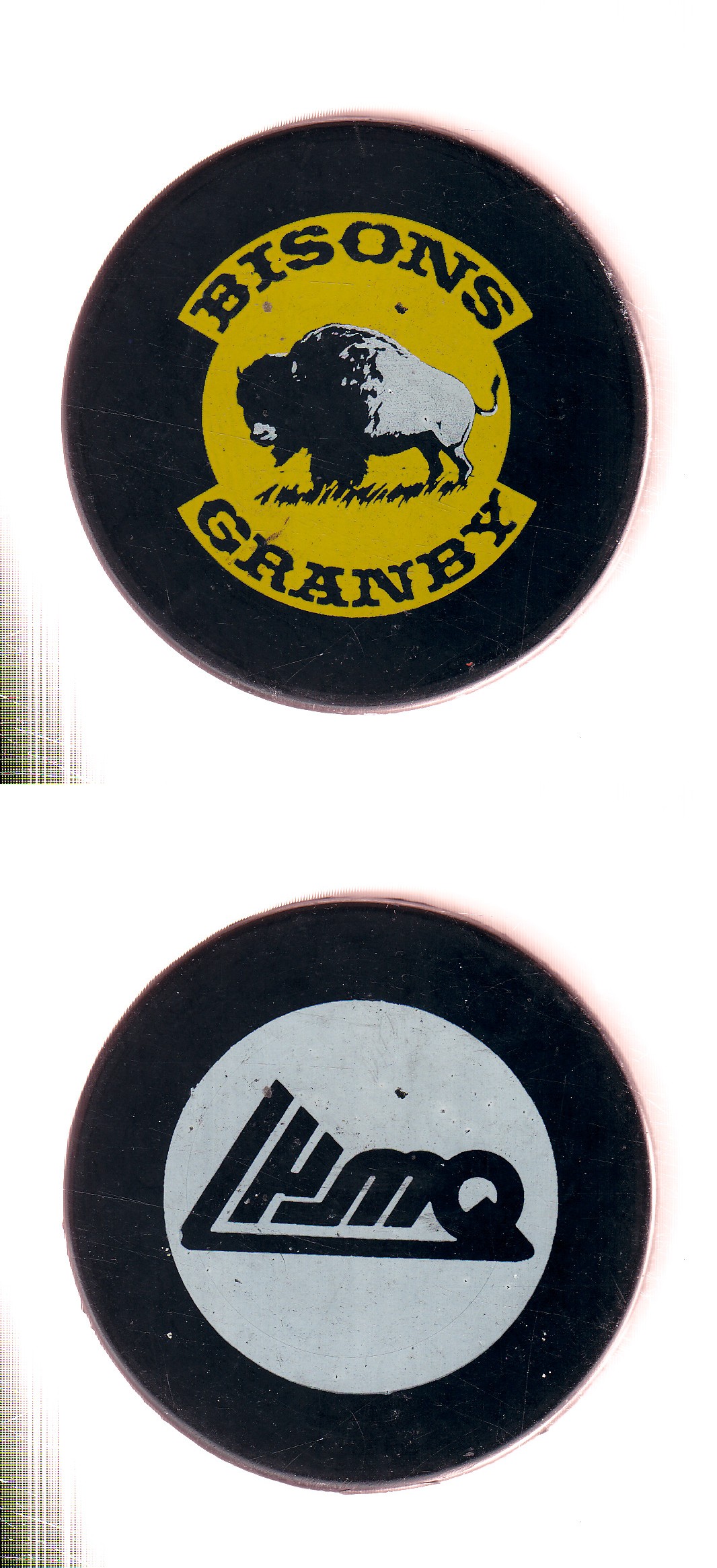 1981-91 VICEROY GRANBY BISONS PUCK photo 1981-91 VICEROY GRANBY BISONS PUCK photo