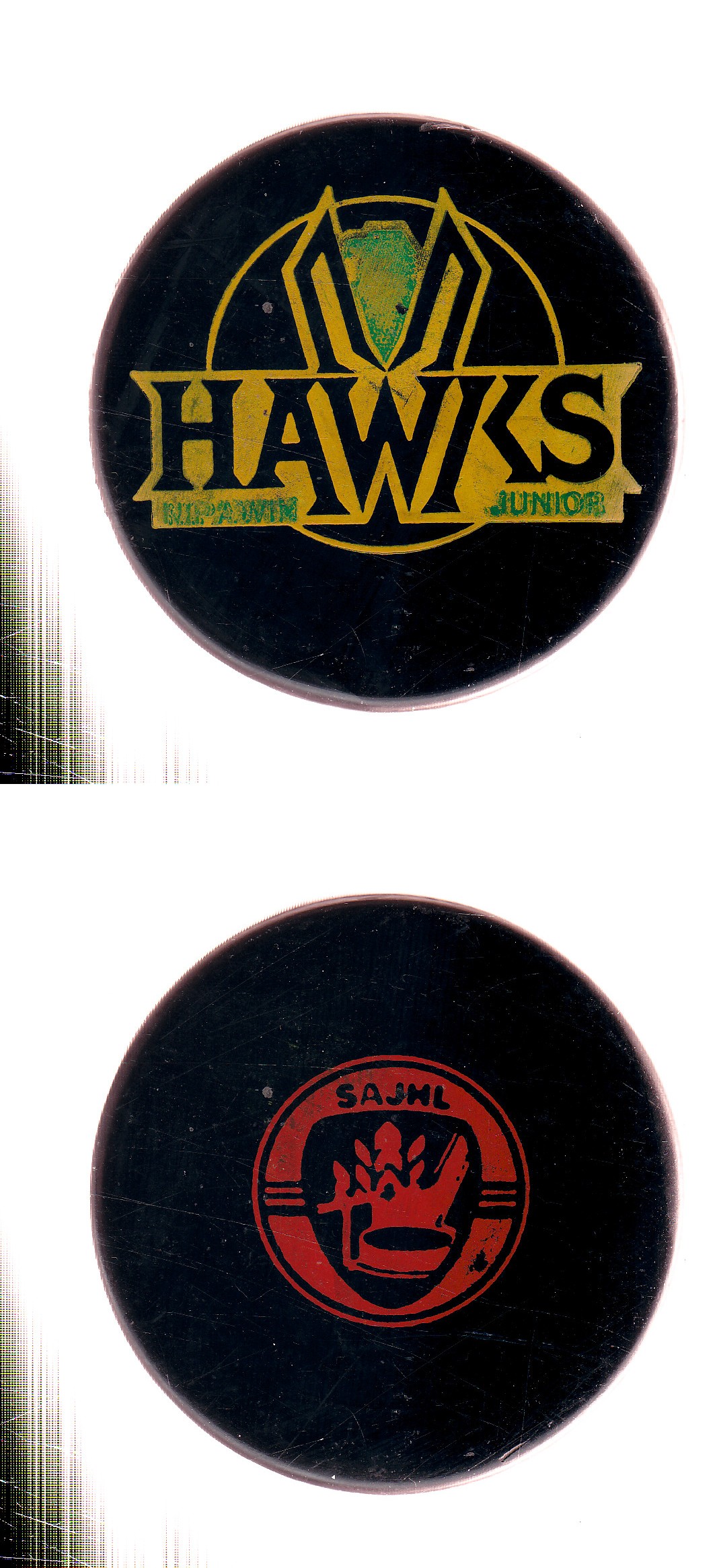 1975-94 CZECHOSLAVAKIA NIPAWIN HAWKS PUCK photo 1975-94 CZECHOSLAVAKIA NIPAWIN HAWKS PUCK photo