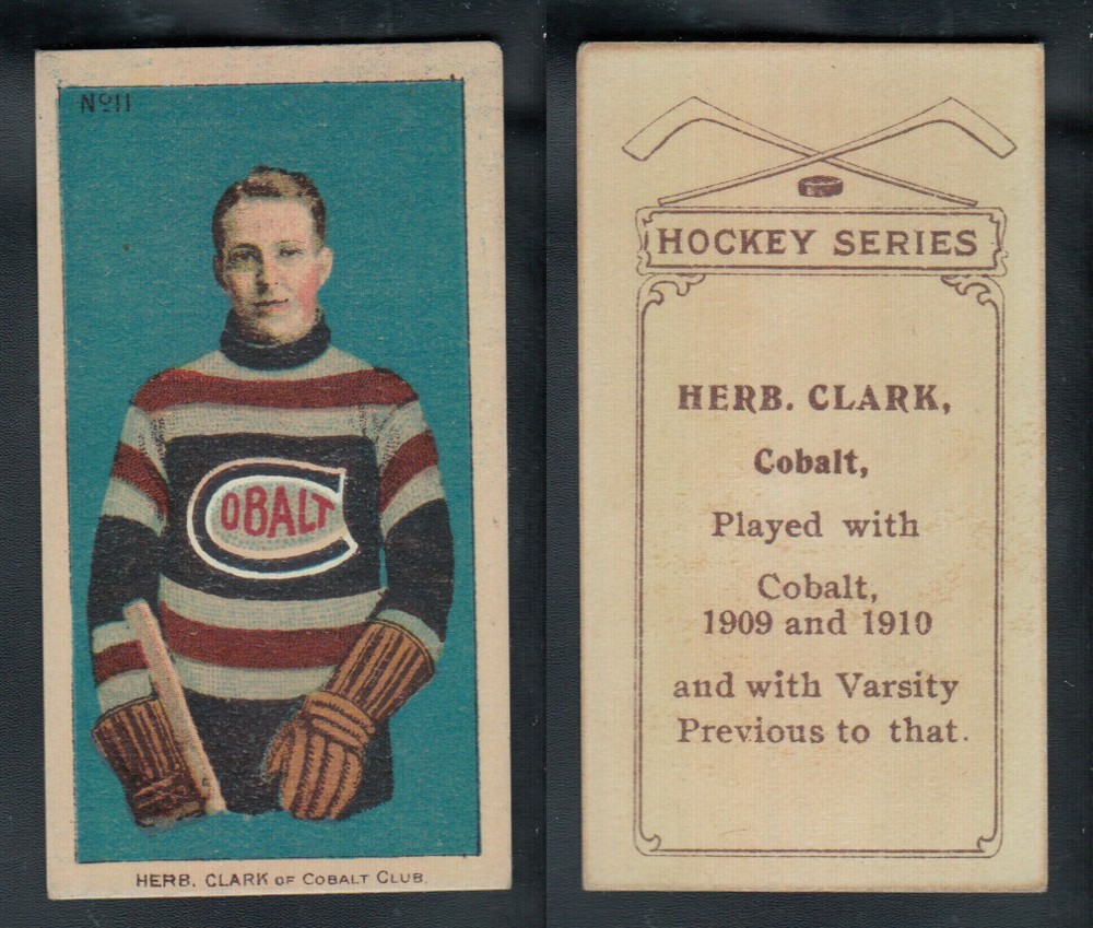 1910-11 C56 IMPERIAL TOBACCO HOCKEY CARD #11 H. CLARK photo