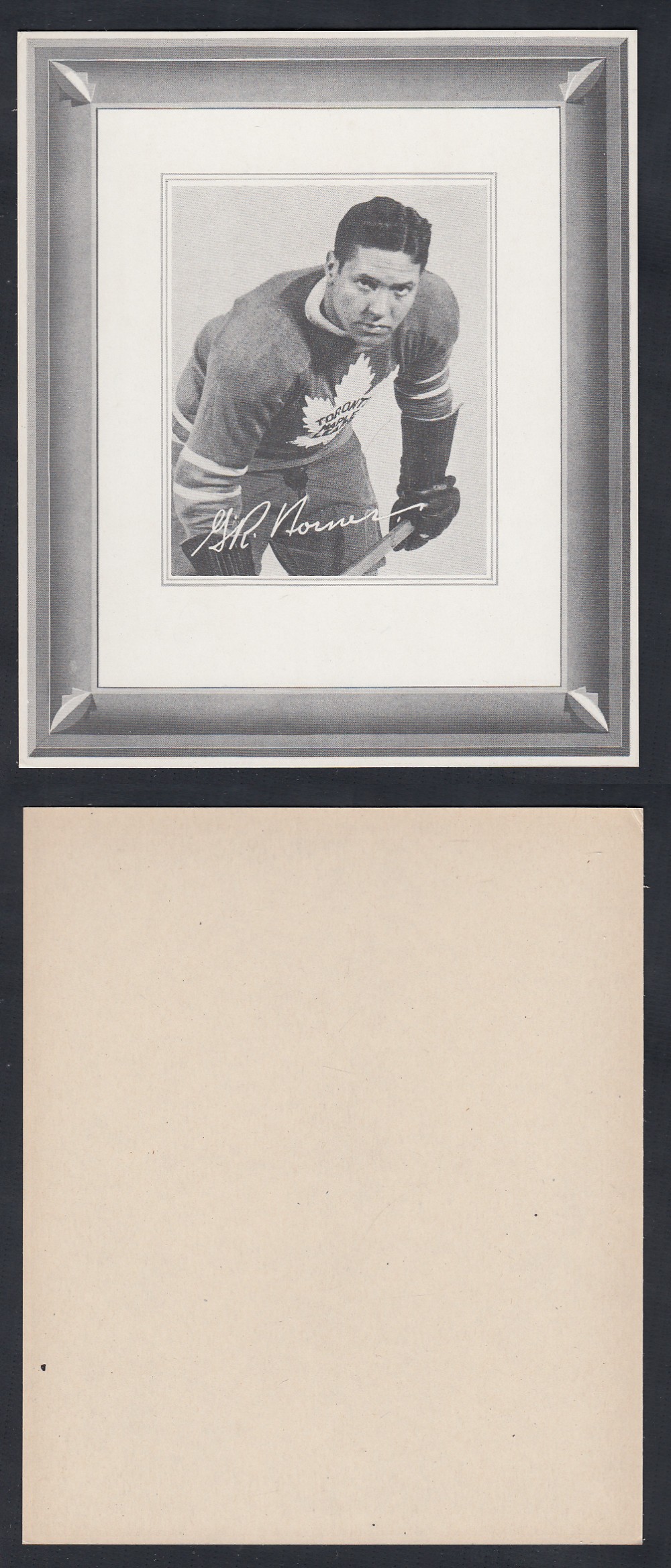 1938-39 QUAKER OATS HOCKEY CARD R. HORNER photo 1938-39 QUAKER OATS HOCKEY CARD R. HORNER photo