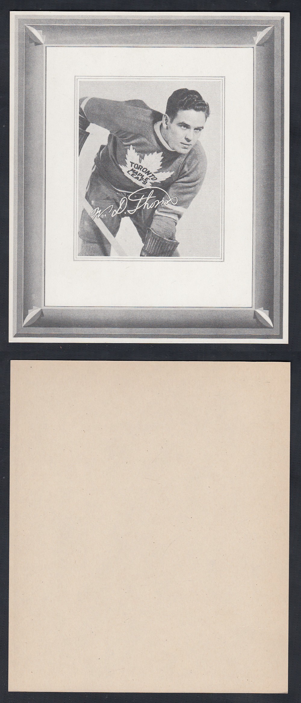 1938-39 QUAKER OATS HOCKEY CARD D. THOMS photo 1938-39 QUAKER OATS HOCKEY CARD D. THOMS photo