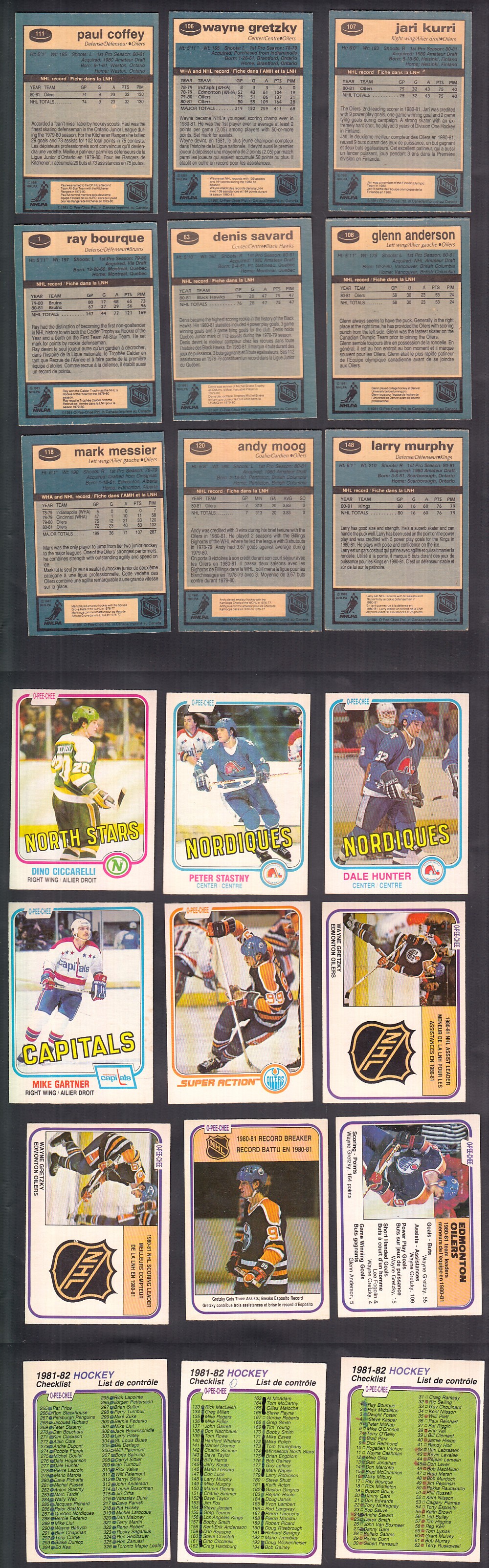 1981-82 O-PEE-CHEE HOCKEY CARD FULL SET 396/396 photo