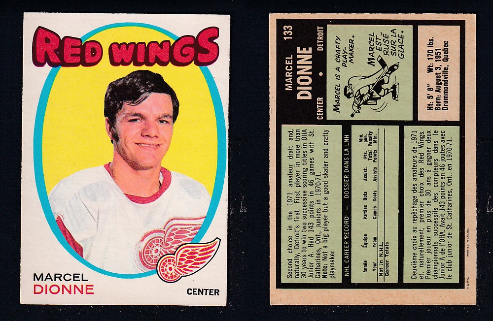 1971-72 O-PEE-CHEE HOCKEY CARD #133 M. DIONNE photo 1971-72 O-PEE-CHEE HOCKEY CARD #133 M. DIONNE photo