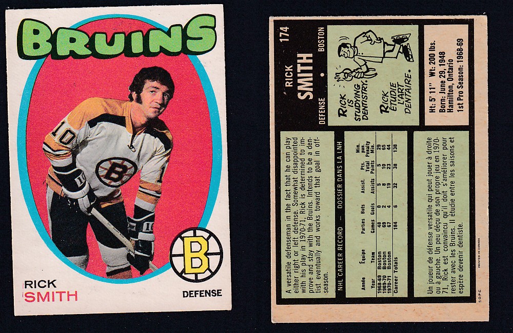 1971-72 O-PEE-CHEE HOCKEY CARD #174 R. SMITH photo 1971-72 O-PEE-CHEE HOCKEY CARD #174 R. SMITH photo