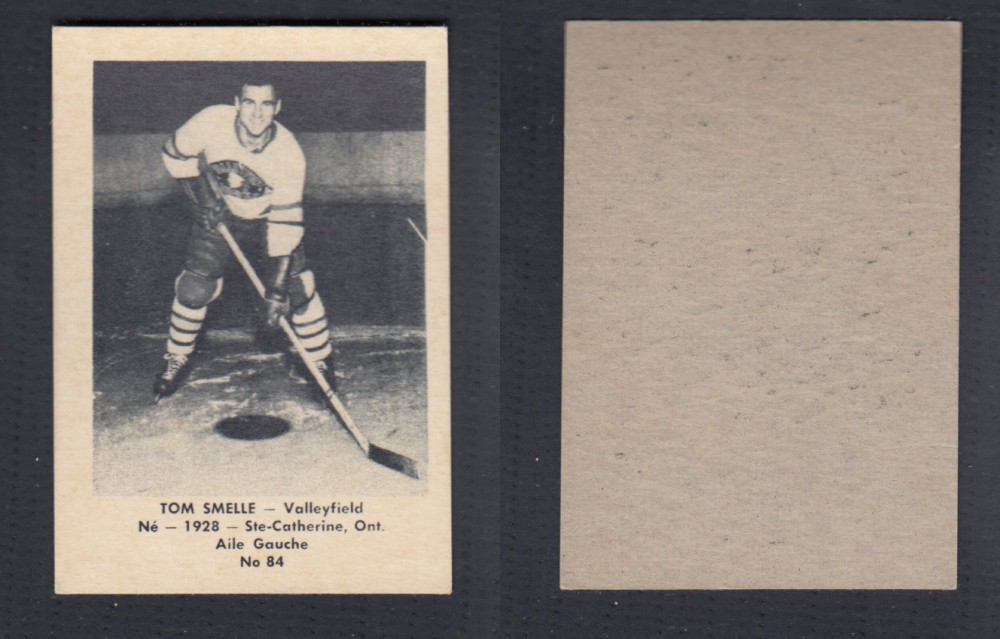 1952-53 LAVAL DAIRY UPDATE HOCKEY CARD #84 T. SMELLE photo 1952-53 LAVAL DAIRY UPDATE HOCKEY CARD #84 T. SMELLE photo