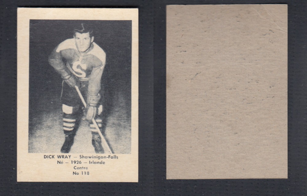 1952-53 LAVAL DAIRY UPDATE HOCKEY CARD #118 D. WRAY photo 1952-53 LAVAL DAIRY UPDATE HOCKEY CARD #118 D. WRAY photo