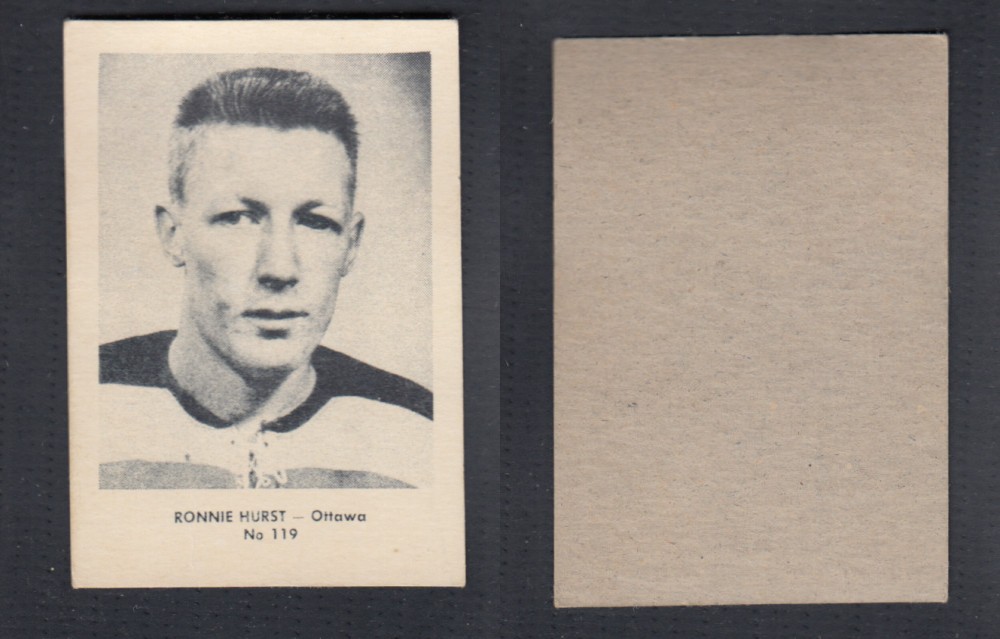 1952-53 LAVAL DAIRY UPDATE HOCKEY CARD #119 R. HURST photo 1952-53 LAVAL DAIRY UPDATE HOCKEY CARD #119 R. HURST photo