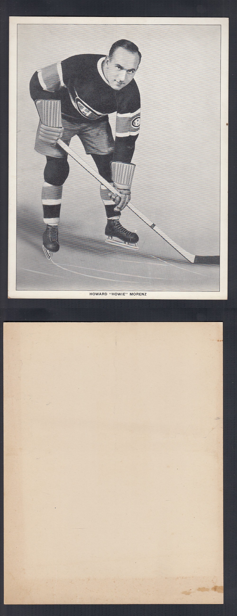 1933-34 WOLD WIDE GUM ICE KINGS PRENIUM H. MORENZ photo 1933-34 WOLD WIDE GUM ICE KINGS PRENIUM H. MORENZ photo