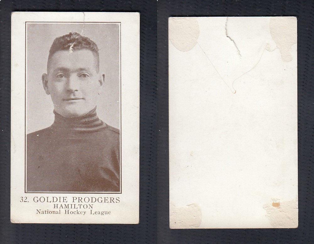 1923-24 WILLIAM PATERSON HOCKEY CARD #32 G. PRODGERS photo