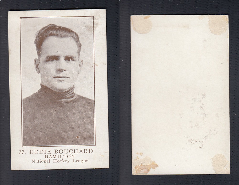 1923-24 WILLIAM PATERSON HOCKEY CARD #37 E. BOUCHARD photo