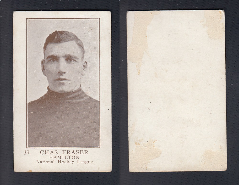 1923-24 WILLIAM PATERSON HOCKEY CARD #39 C. FRASER photo