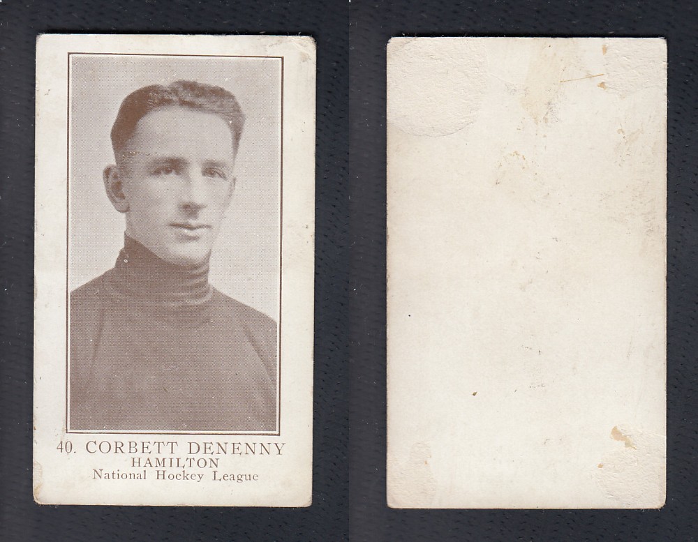 1923-24 WILLIAM PATERSON HOCKEY CARD #40 C. DENENNY photo