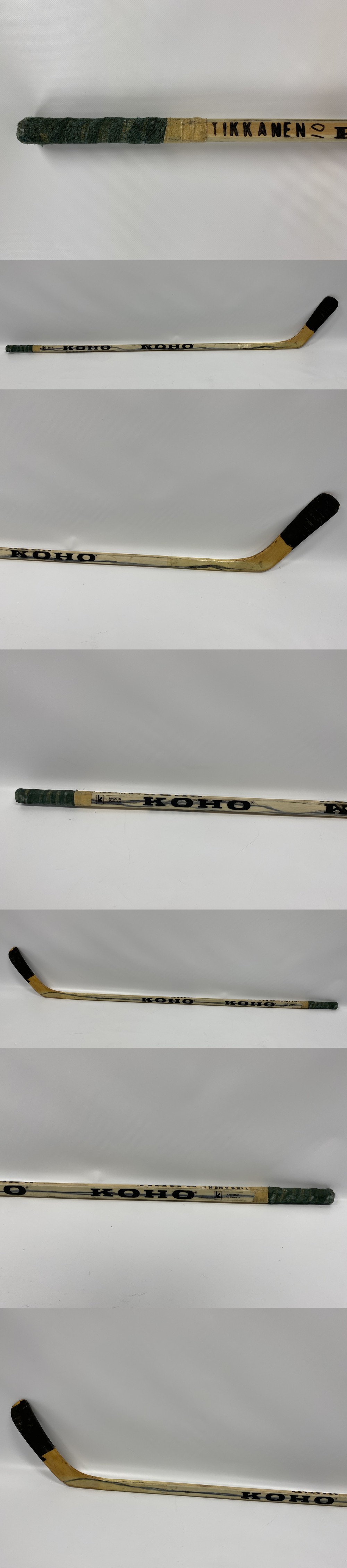 1980'S EDMONTON OILERS E. TIKKANEN GAME USED STICK photo