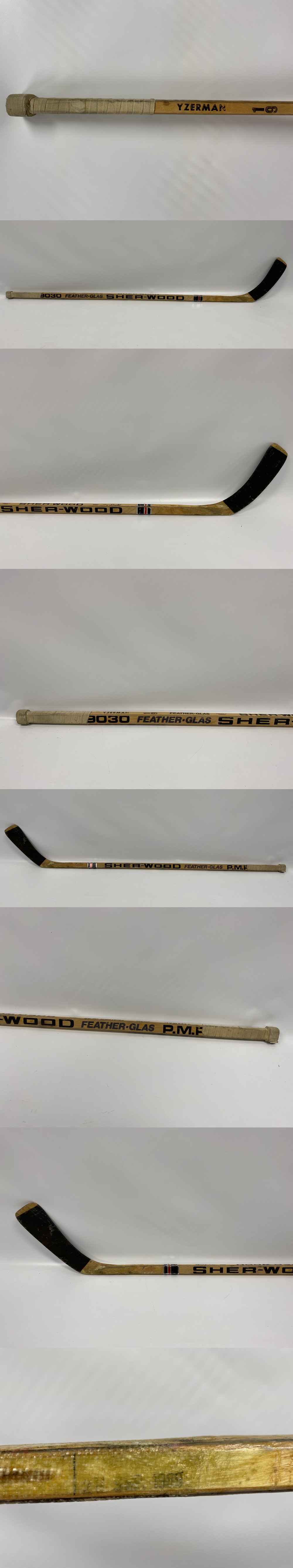 1989 DETROIT RED WINGS S.YZERMAN GAME USED STICK photo