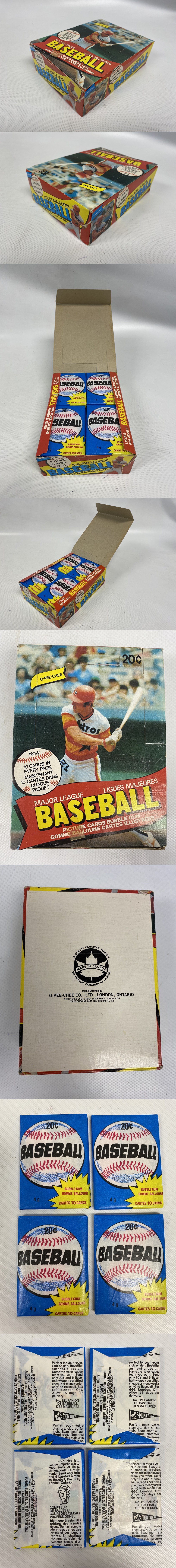 1980 O-PEE-CHEE BASEBALL CARD WAX PACK BOX photo