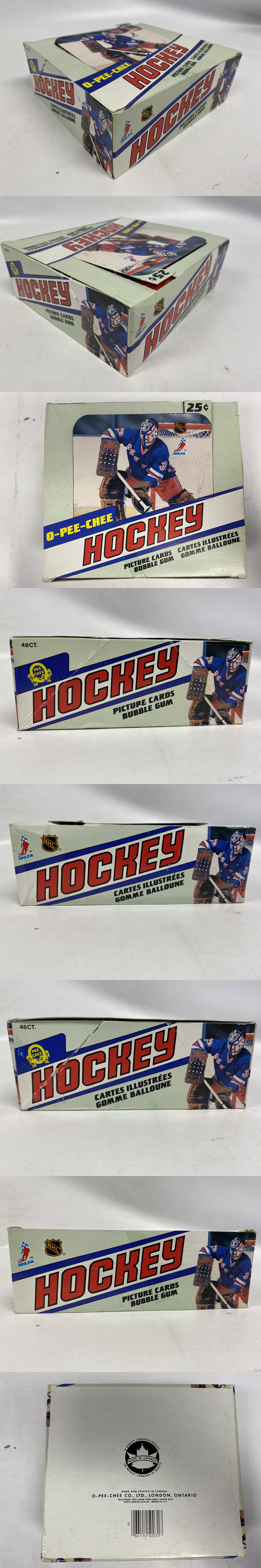 1981-82 O-PEE-CHEE HOCKEY CARD WAX PACK BOX photo