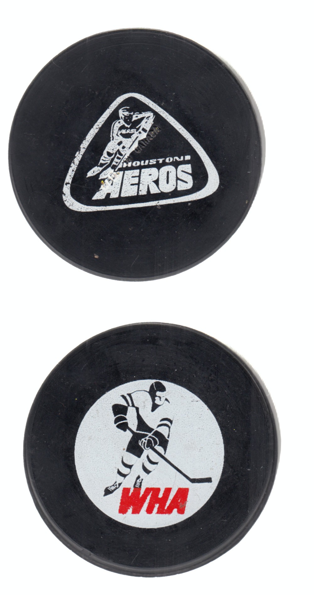 1972-75 BILTRITE B2 WHA HOUSTON HEROS GAME PUCK photo