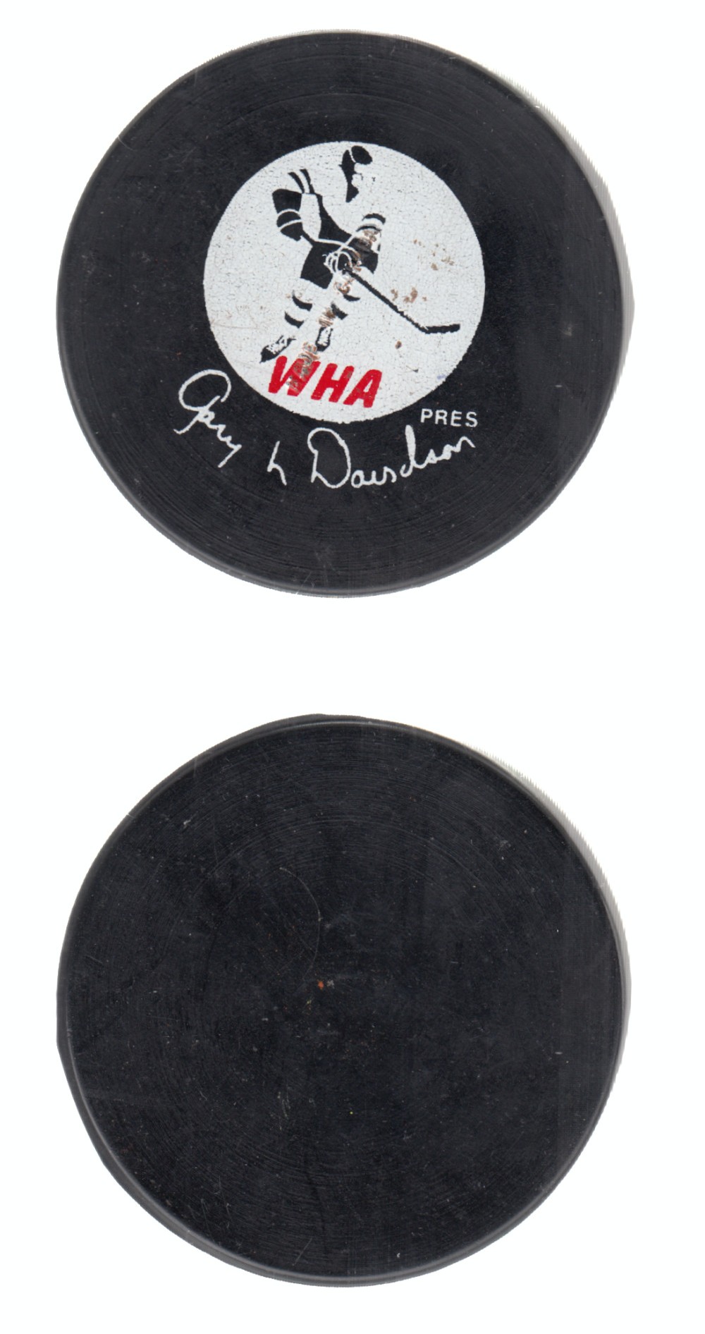 1973-74 WHA BILTRITE B2 GAME PUCK photo