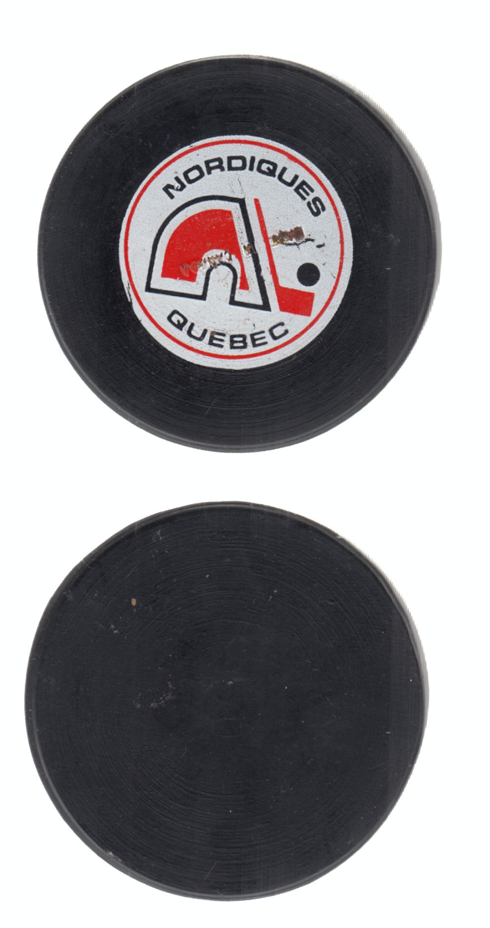 1972-78 WHA BILTRITE B2 QUEBEC NORDIQUES GAME PUCK photo