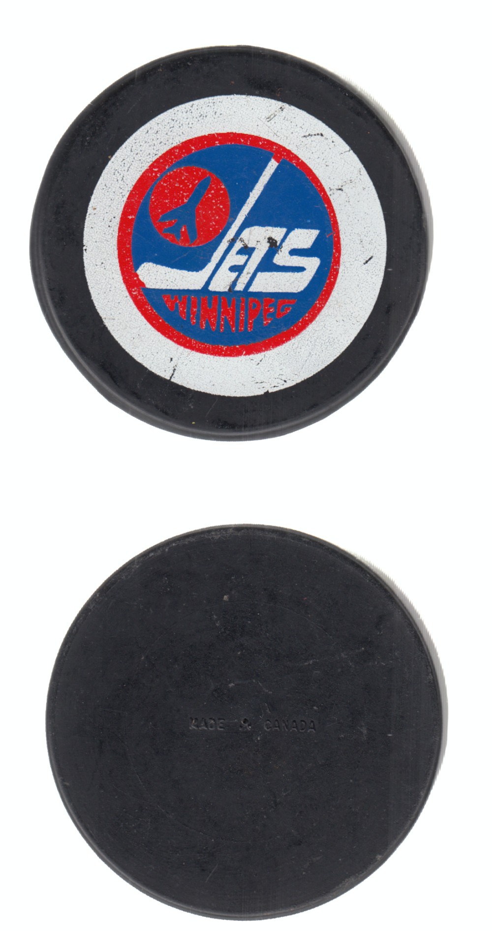 1972-75 WHA BILTRITE B1 WINNIPEG JETS GAME PUCK photo