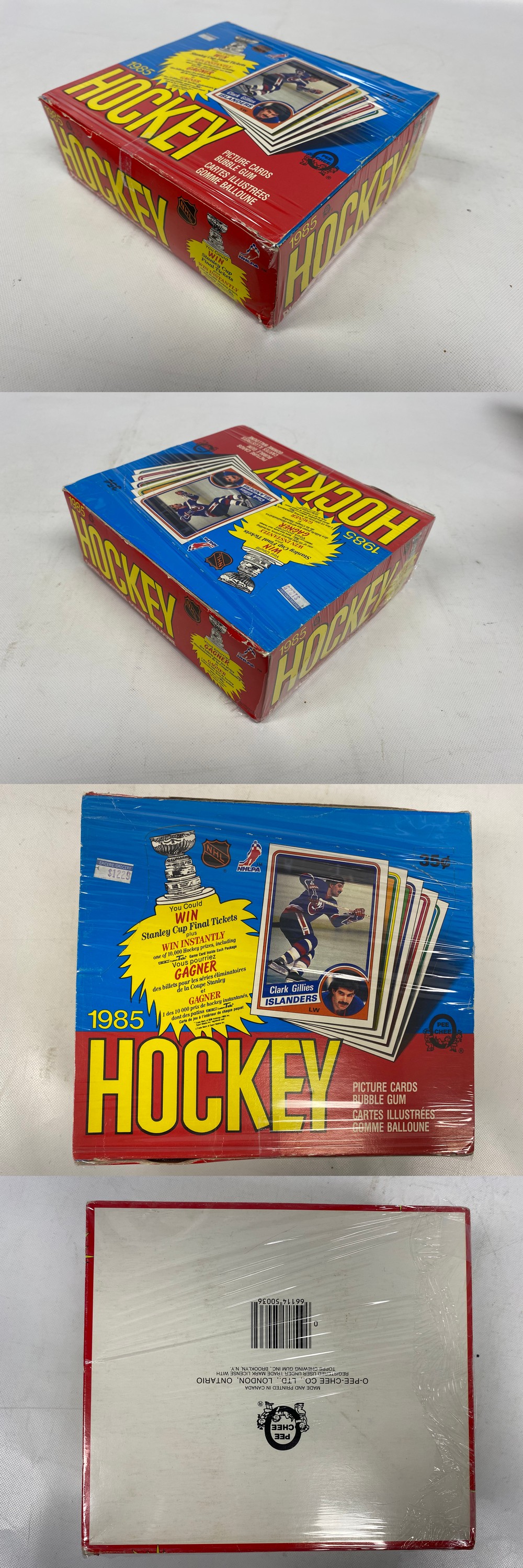 1984-85 O-PEE-CHEE HOCKEY CARD DISPLAY BOX photo