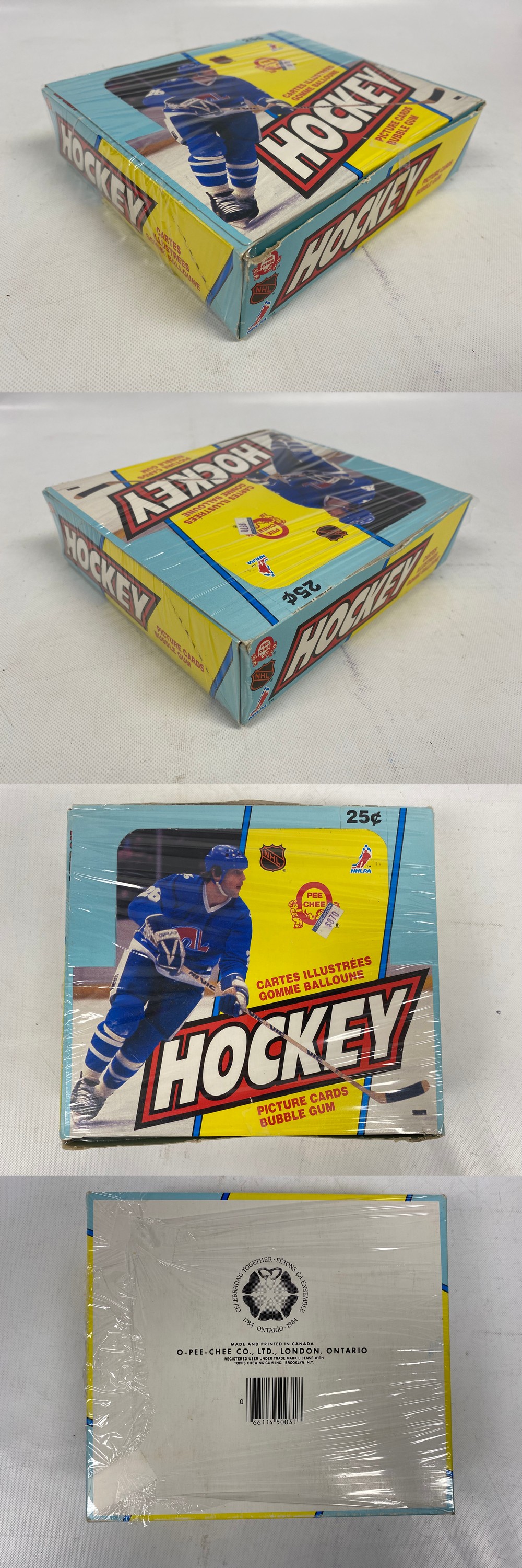 1983-84 O-PEE-CHEE HOCKEY CARD DISPLAY BOX photo