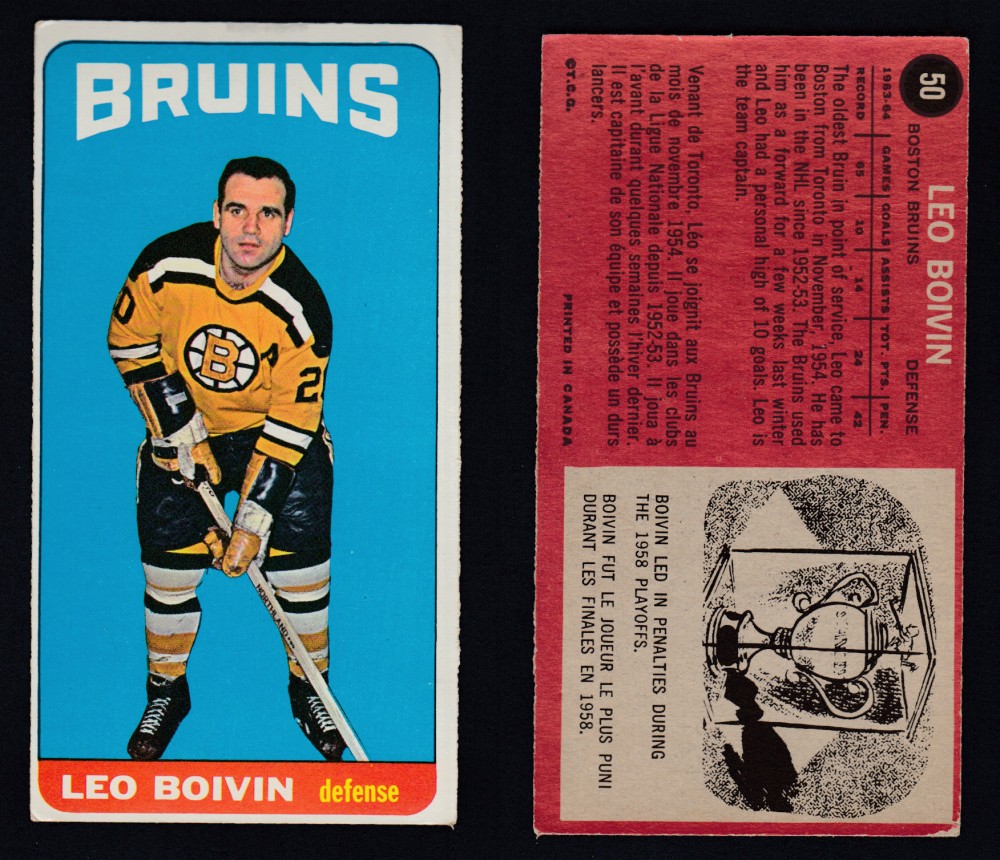 1964-65 TOPPS HOCKEY CARD #50 L. BOIVIN photo 1964-65 TOPPS HOCKEY CARD #50 L. BOIVIN photo