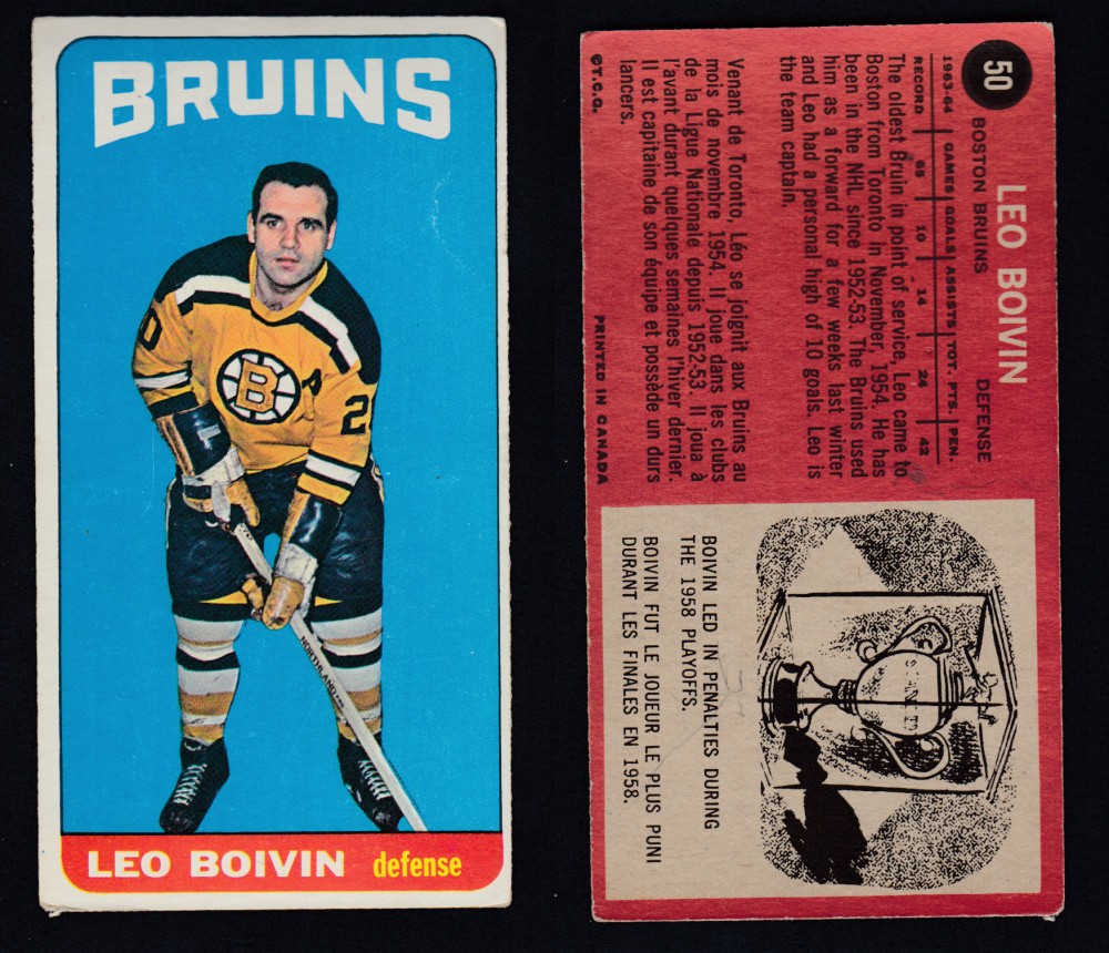 1964-65 TOPPS HOCKEY CARD #50 L. BOIVIN photo 1964-65 TOPPS HOCKEY CARD #50 L. BOIVIN photo