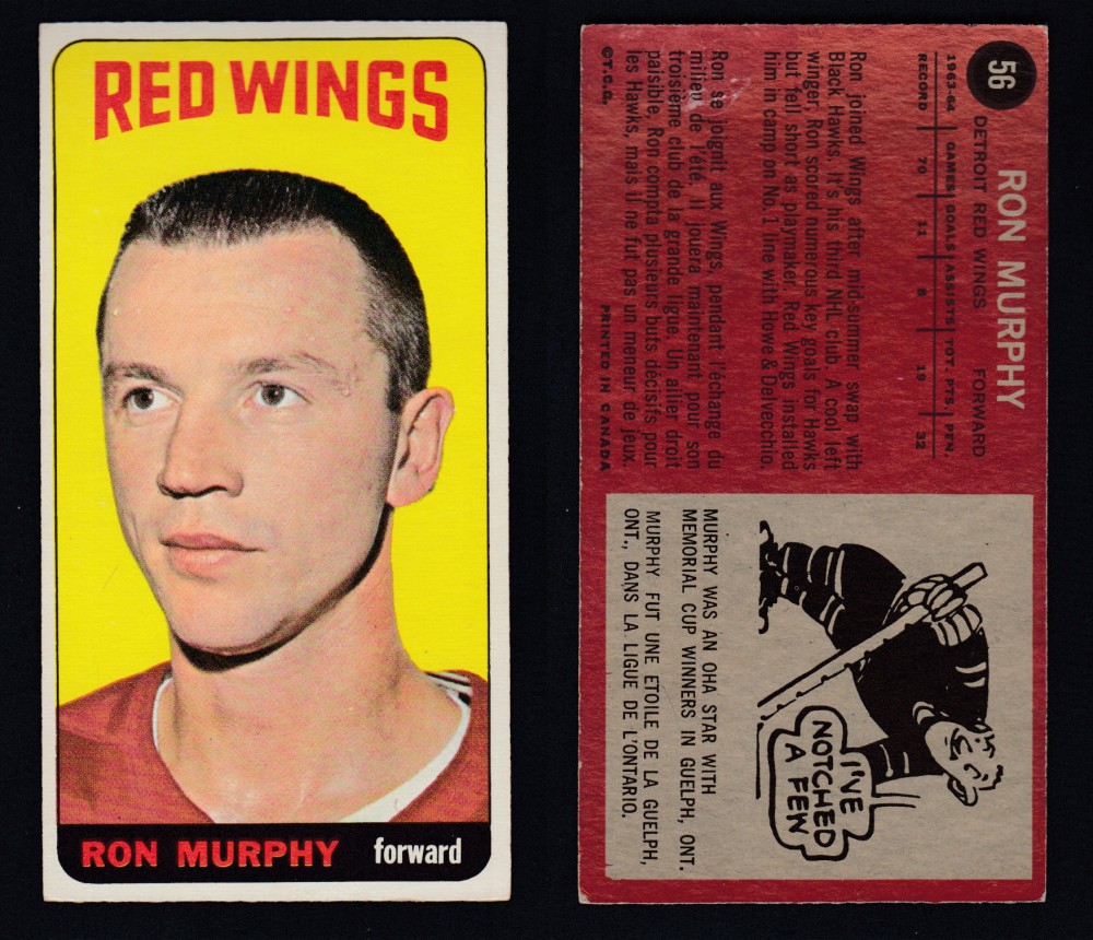 1964-65 TOPPS HOCKEY CARD #56 R. MURPHY photo 1964-65 TOPPS HOCKEY CARD #56 R. MURPHY photo