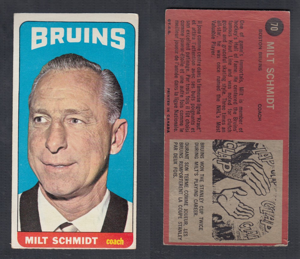 1964-65 TOPPS HOCKEY CARD #70 M. SCHMIDT photo 1964-65 TOPPS HOCKEY CARD #70 M. SCHMIDT photo