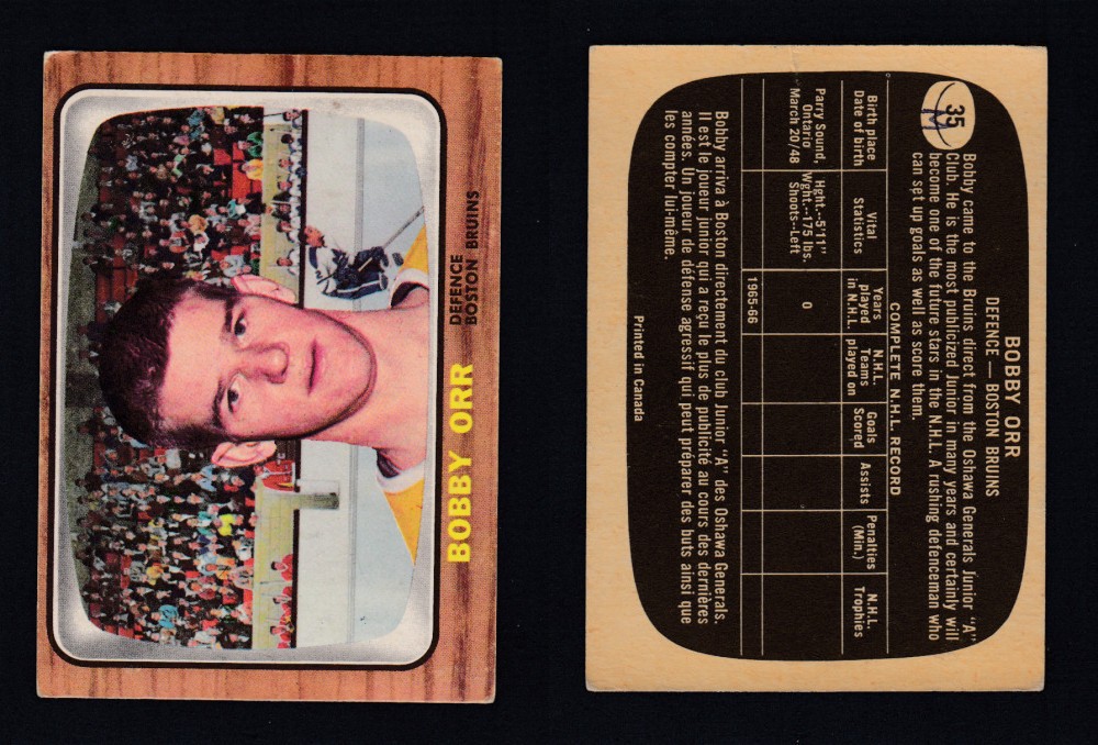 1966-67 TOPPS #35 B. ORR ROOKIE CARD photo